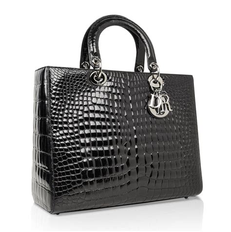 lady dior bag inside|lady dior crocodile bag.